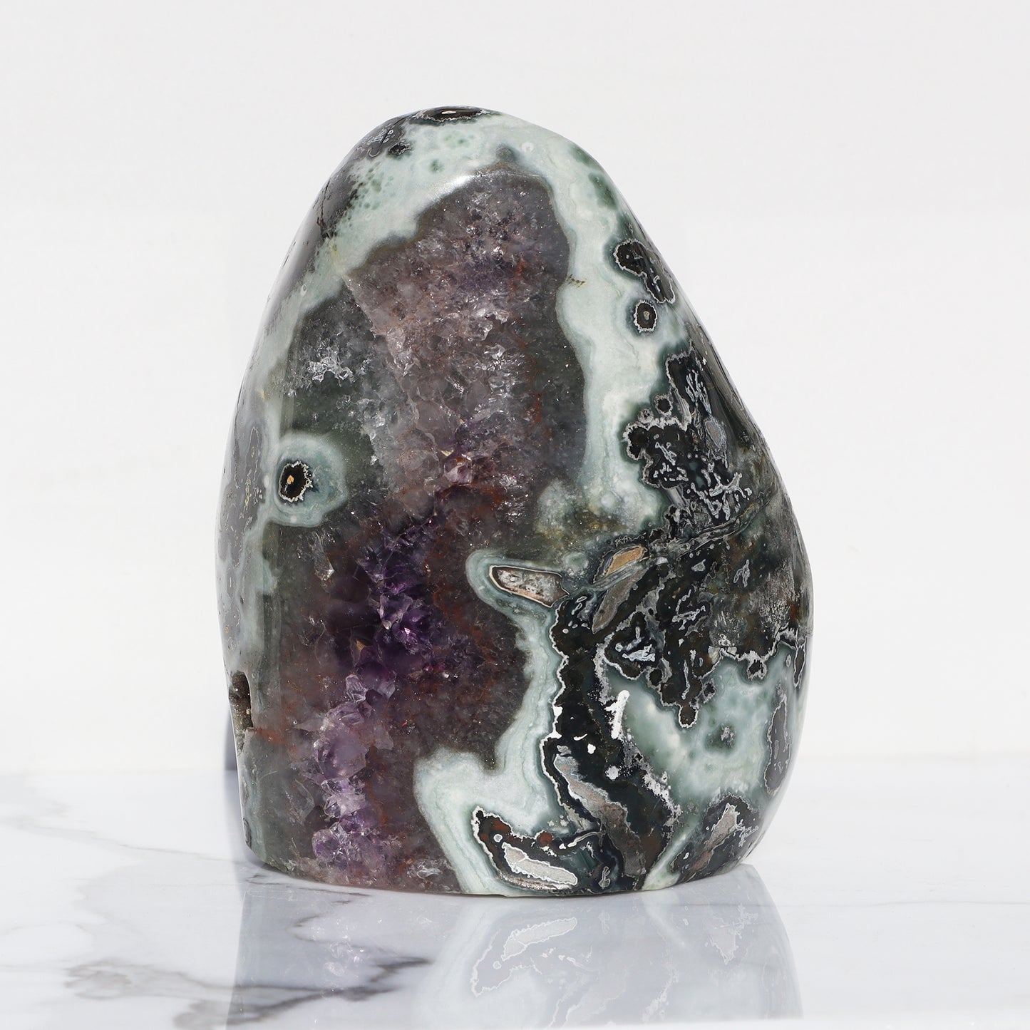 Sculptural Polished Mineral Decor