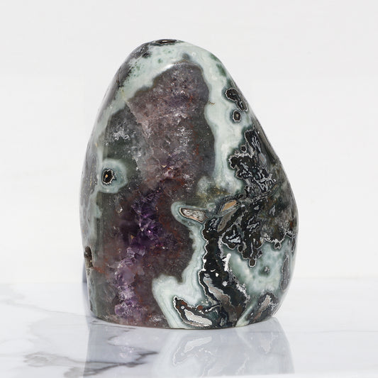 Sculptural Polished Mineral Decor