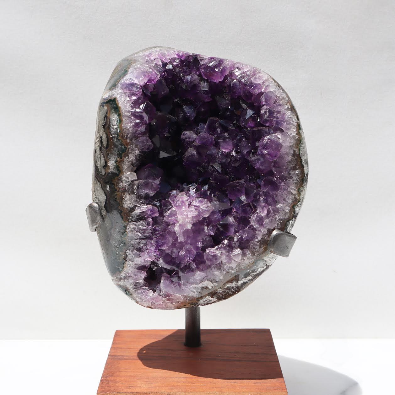 Eye Stalactite and Agate Geode on Stand l Deepest Earth