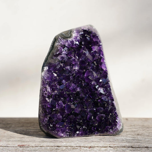 Abyss Amethyst Geode: Quartz, Green, Blue Agate. High Quality - Deepest Earth