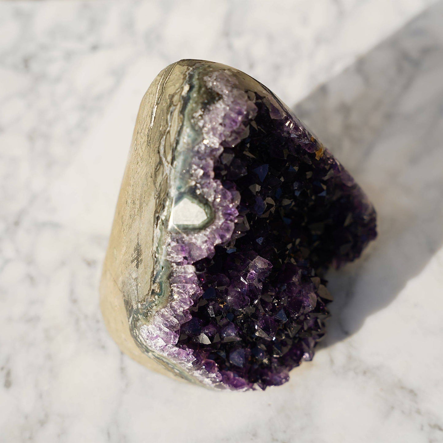 SERENE Crystal Pyramid Amethyst Geode Collection - Deepest Earth