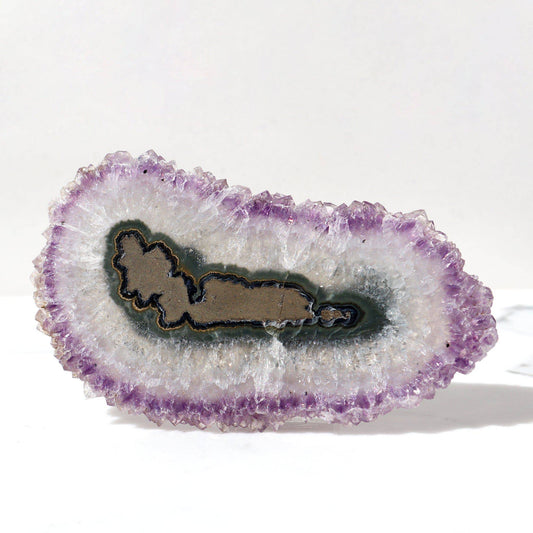 Rare Amethyst Stalactite Slice. Minerals, Crystals, Jasper - Deepest Earth