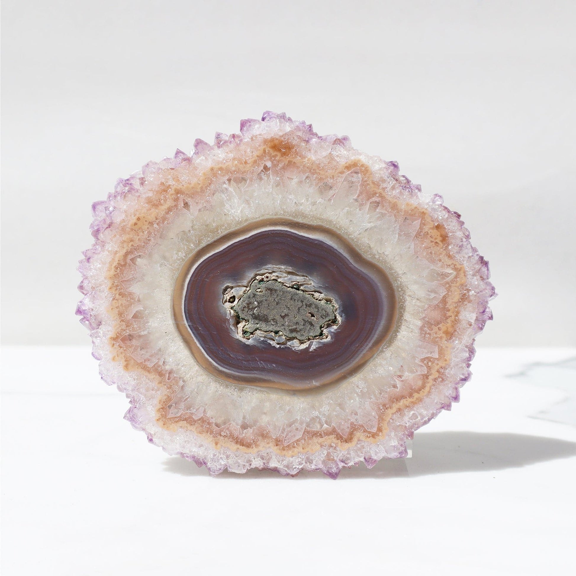AGATE AND QUARTZ STALACTITE EYE - Deepest Earth