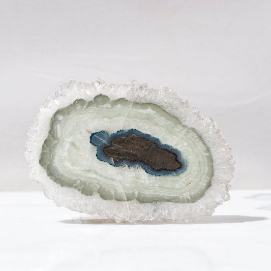 Green and Blue Agate - Quartz Stalactite