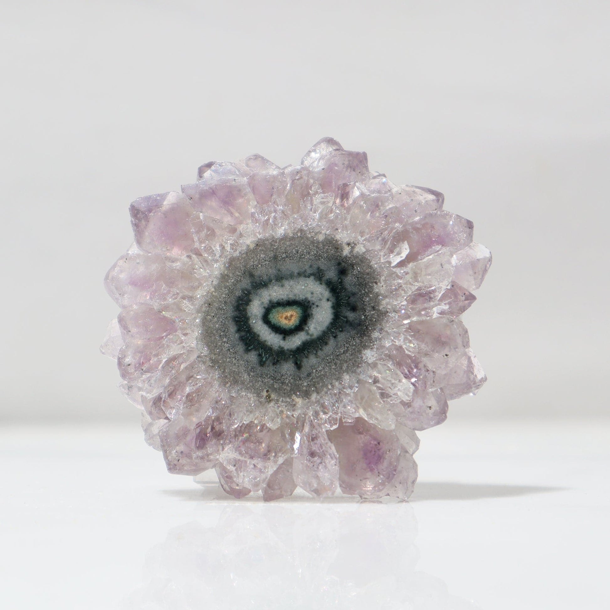 Classic Mineral Amethyst Stalactite Slice