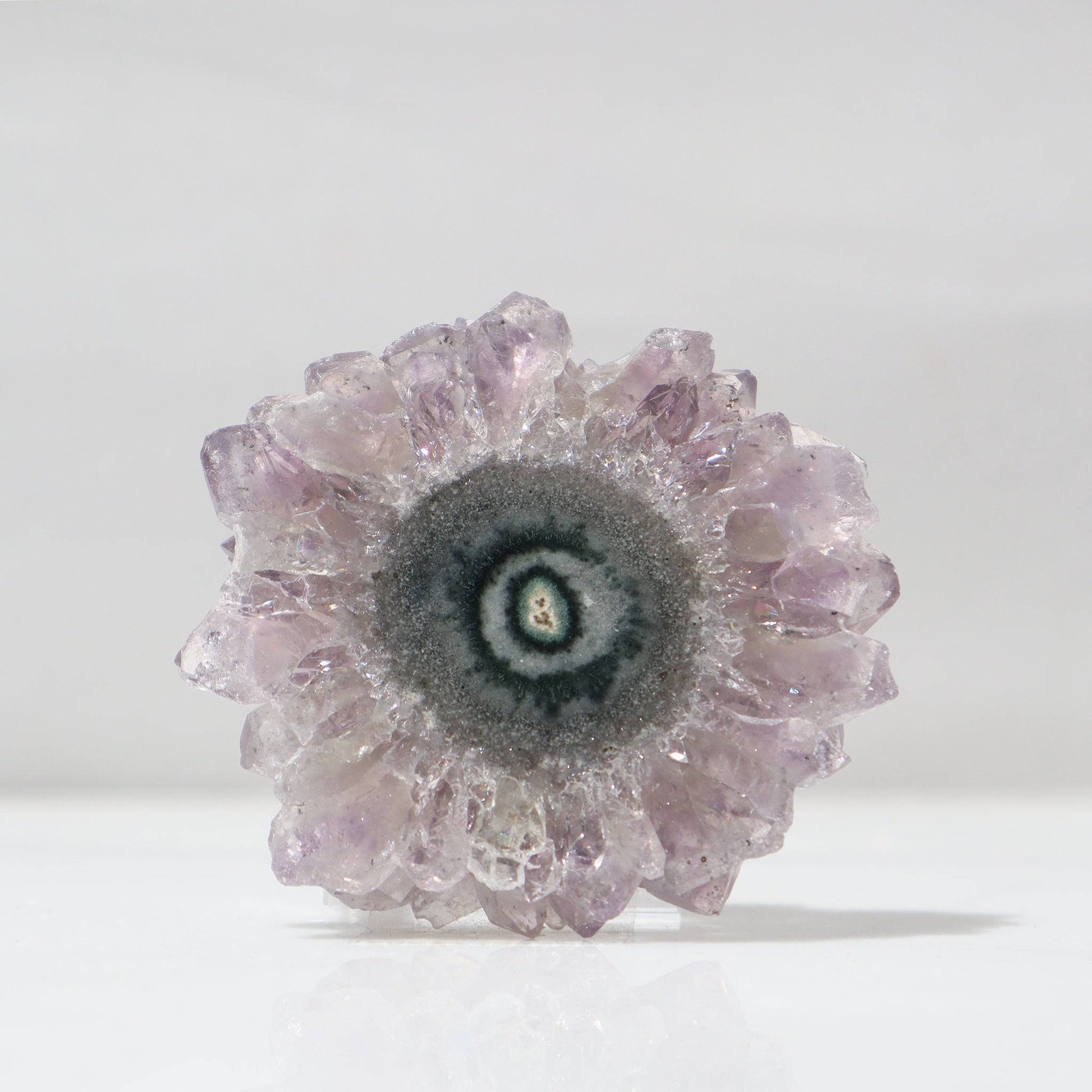 Classic Mineral Amethyst Stalactite Slice
