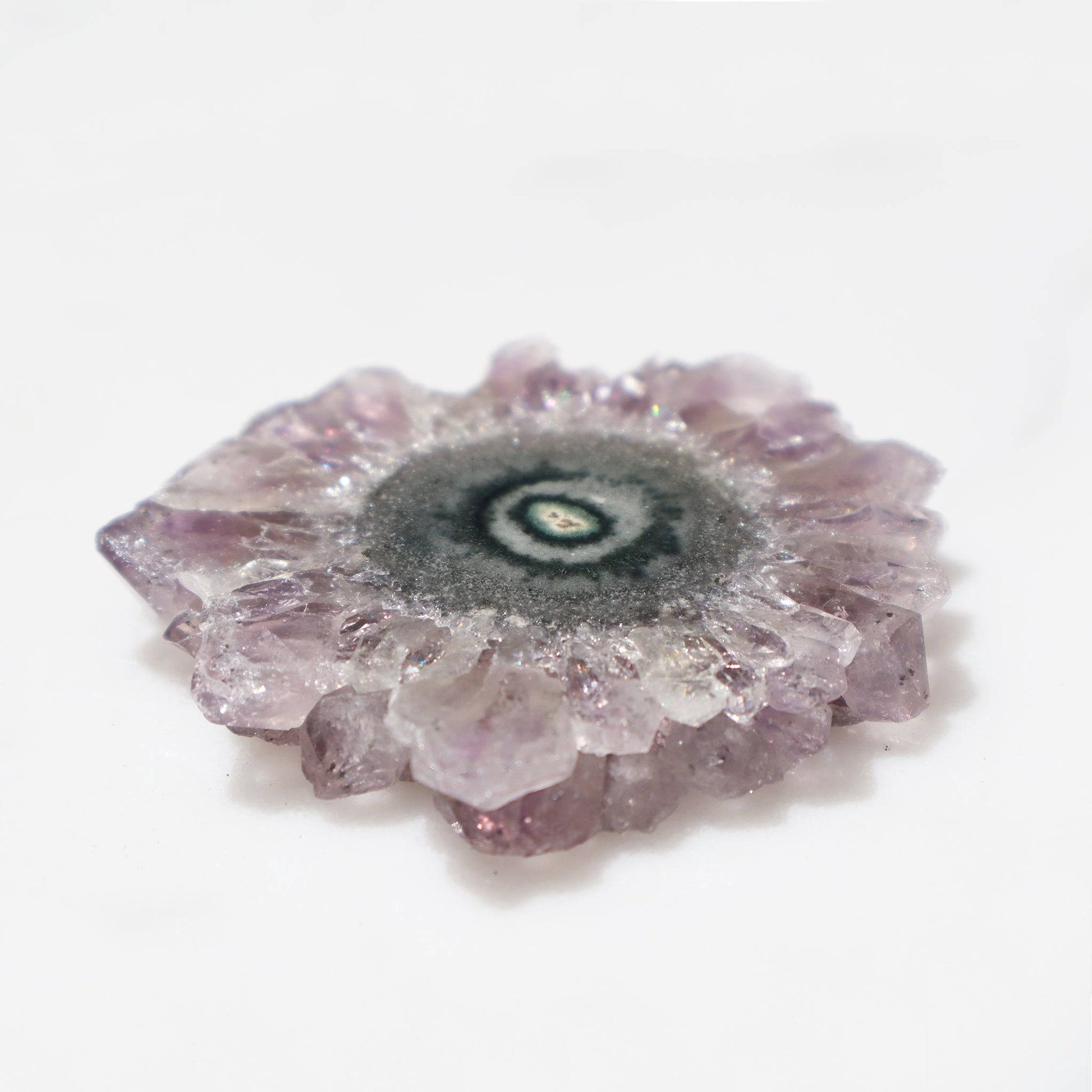 Classic Mineral Amethyst Stalactite Slice