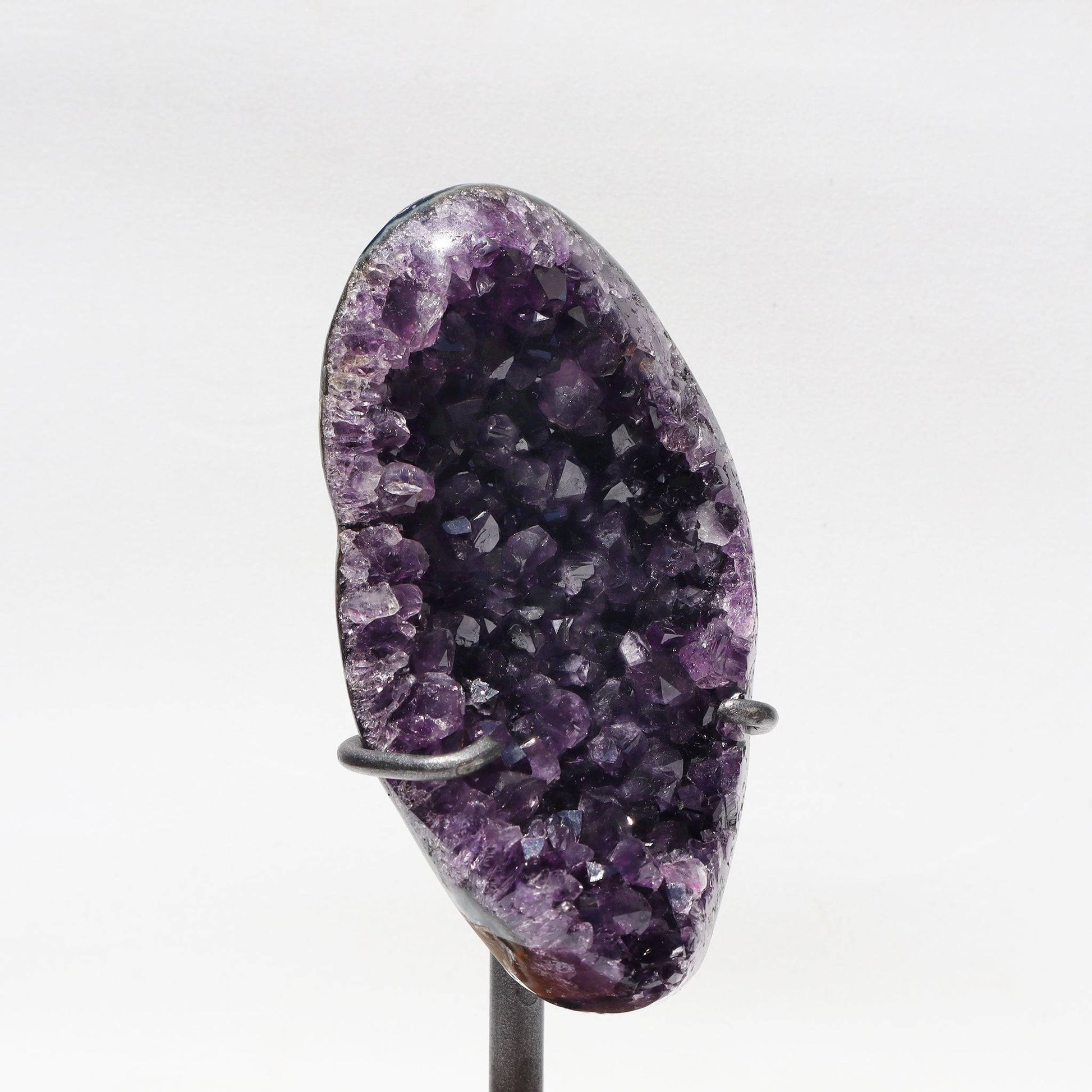 Cluster Amethyst on Stand from Uruguay l Deepest Earth