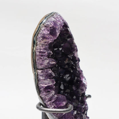 Cluster Amethyst on Stand from Uruguay l Deepest Earth