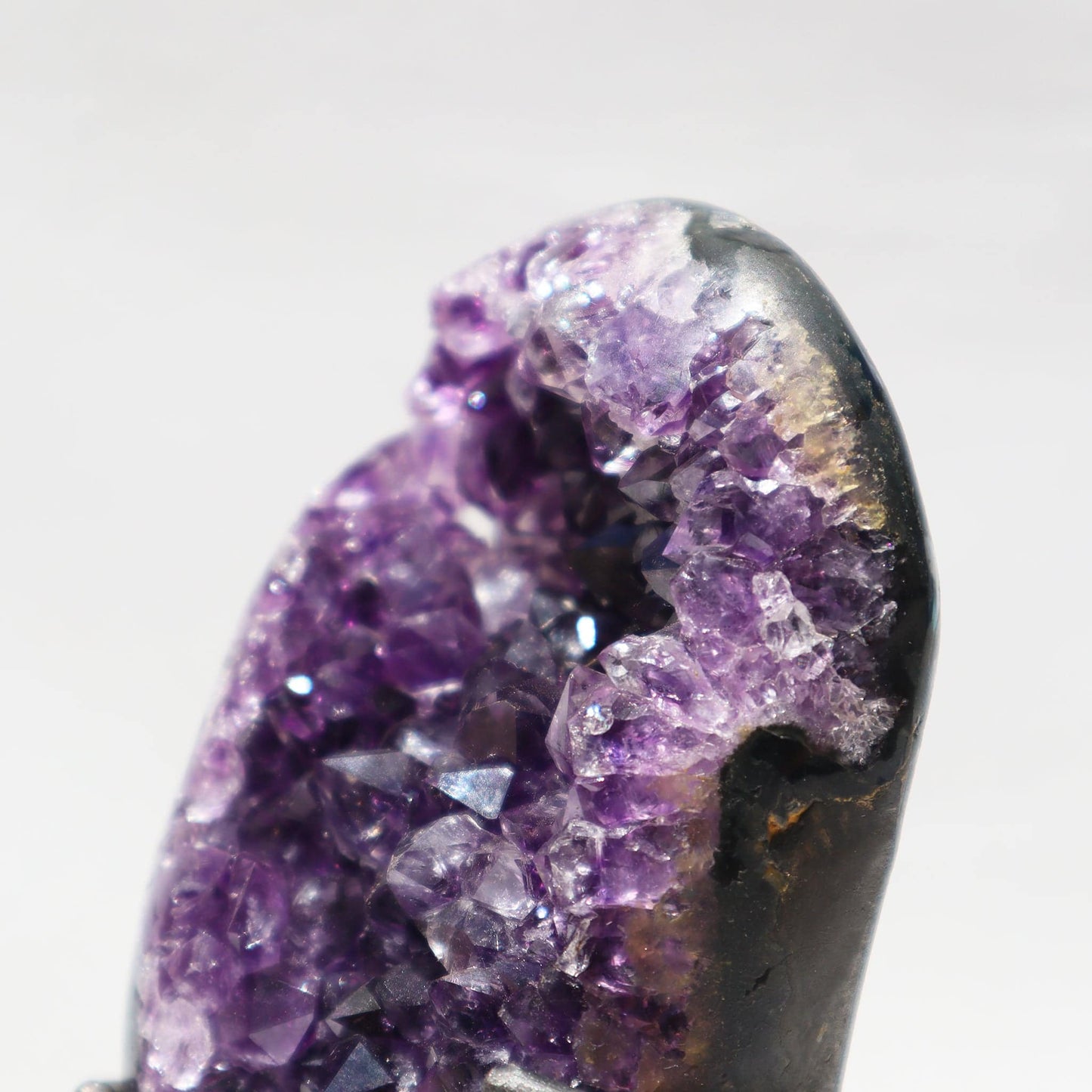 On Stand Rustic Geode, Mineral Home Decor  - Deepest Earth