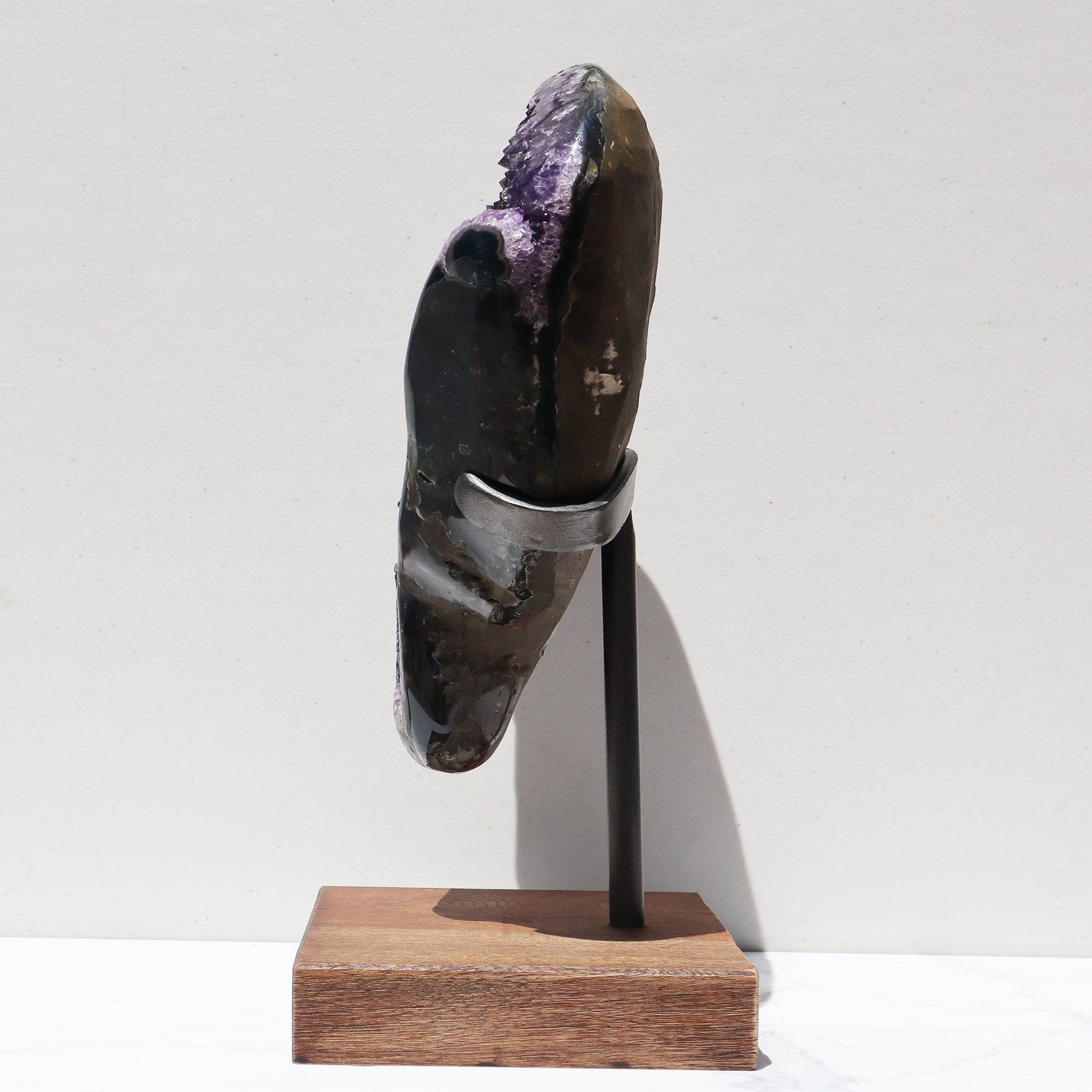 Polished Natural Art Sculpture, with Stalactites - Deepest Earth