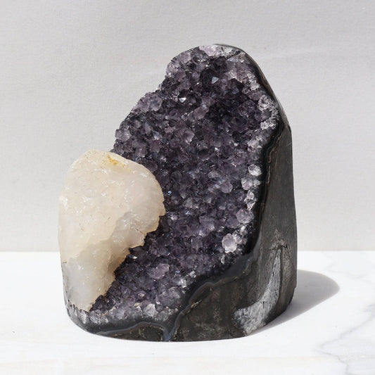 Tabletop Amethyst Calcite Geode