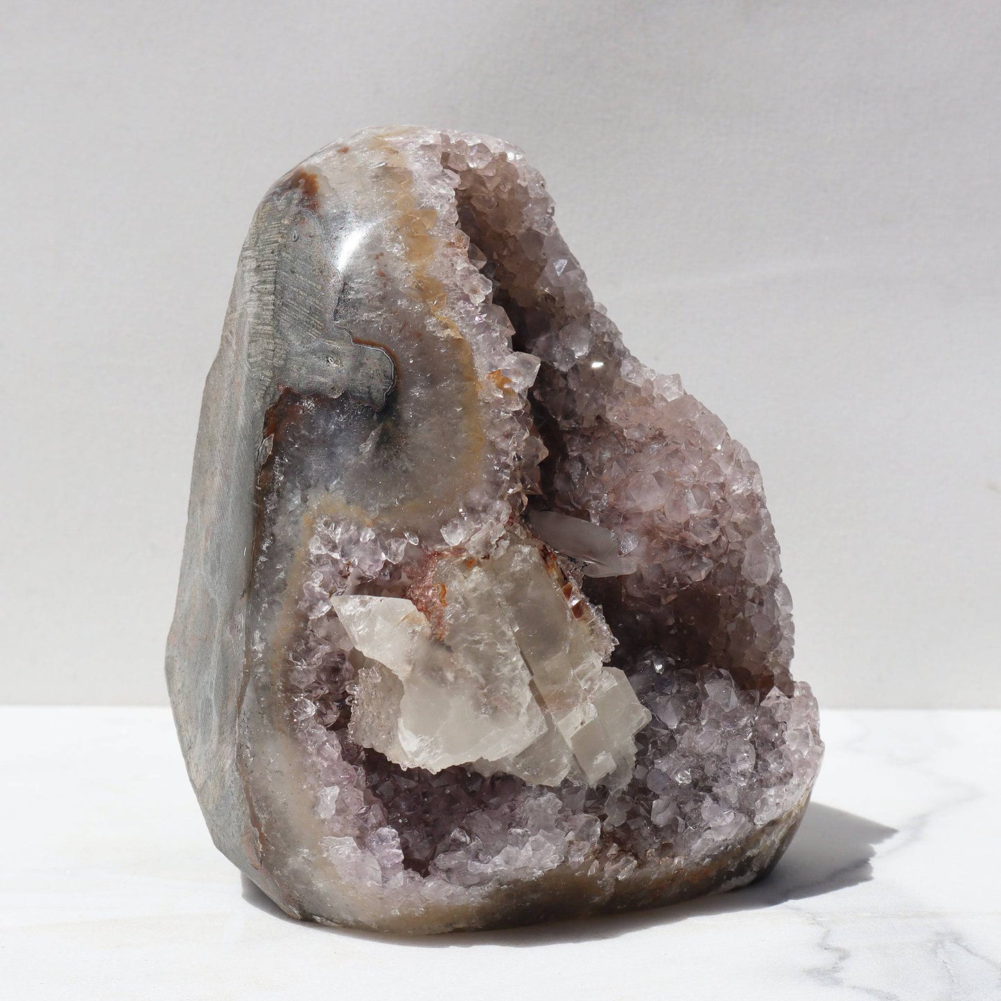 Rare Color Amethyst Crystal Cathedral Style Cut