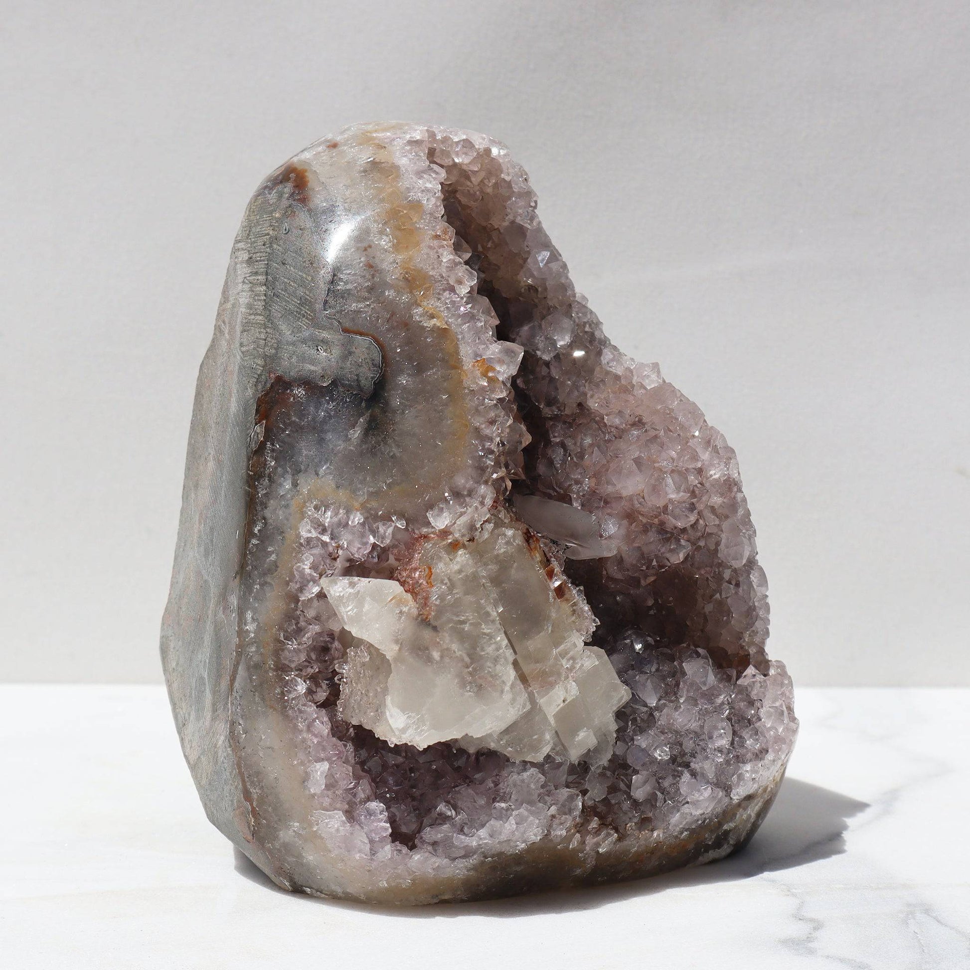 Rare Color Amethyst Crystal Cathedral Style Cut
