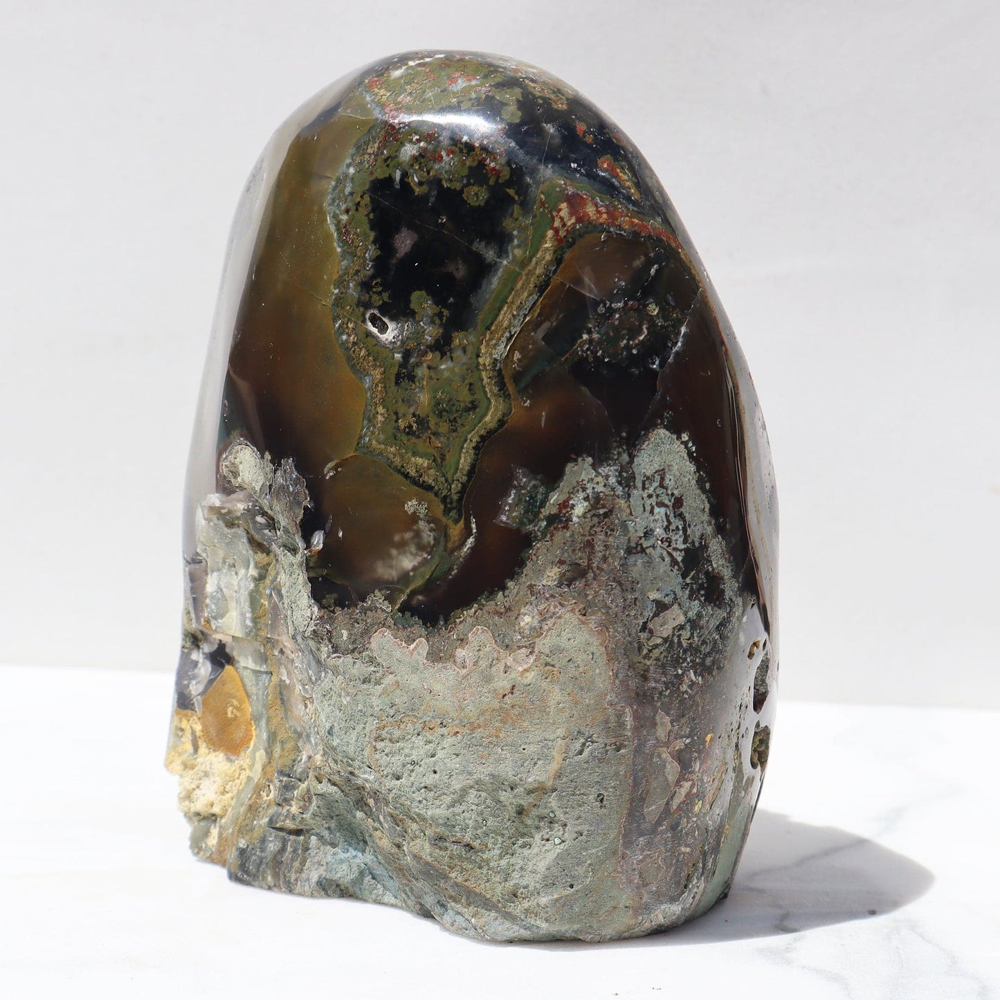 Rare Agate Colors and Mauve Quartz - Deepest Earth