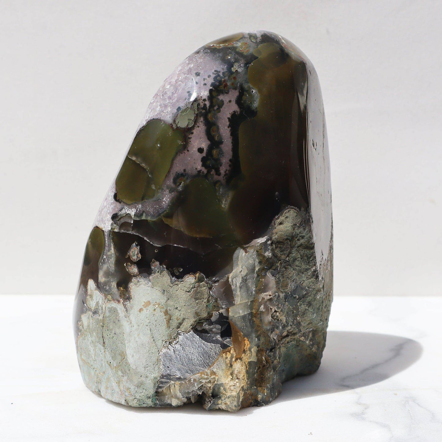 Rare Agate Colors and Mauve Quartz - Deepest Earth