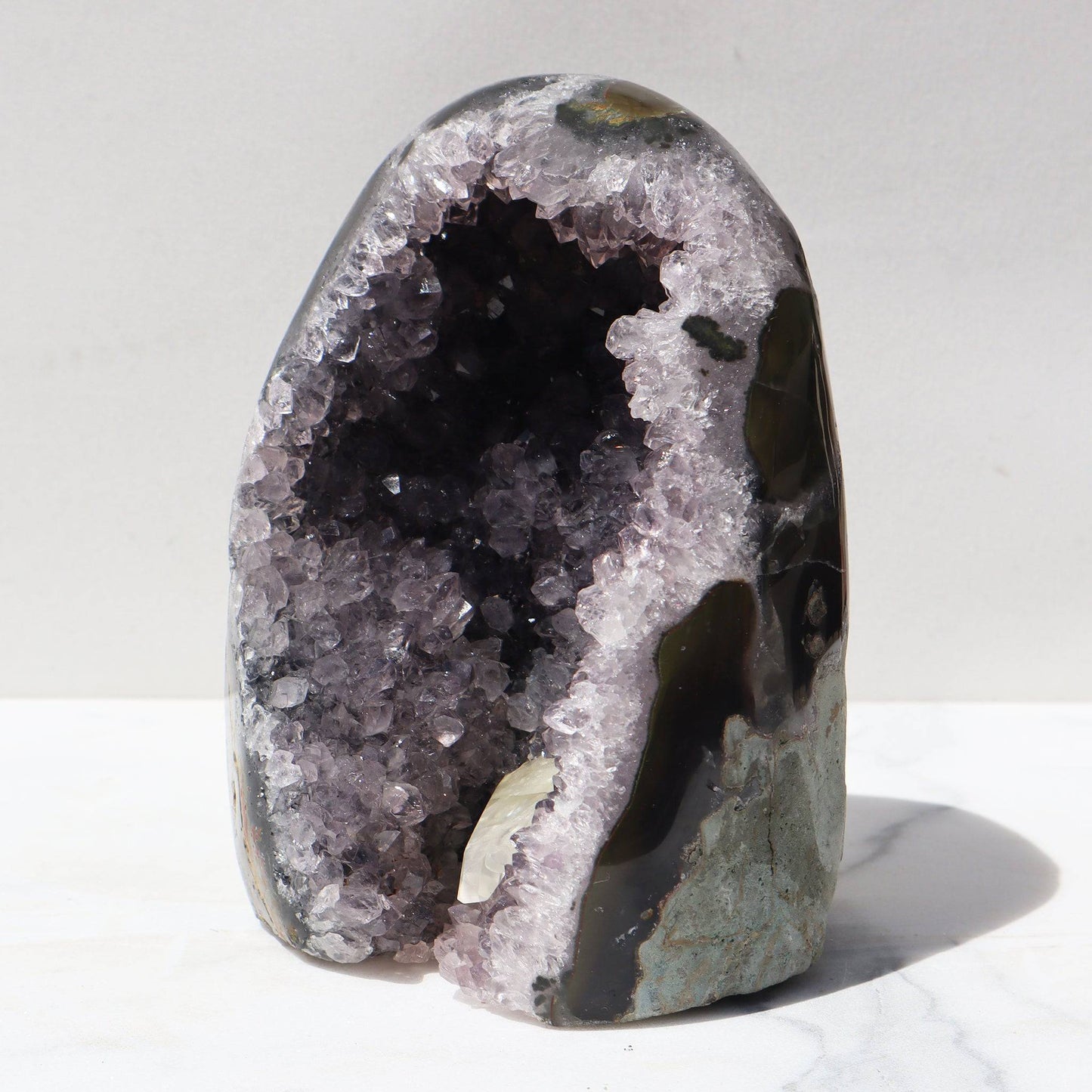 Rare Agate Colors and Mauve Quartz - Deepest Earth
