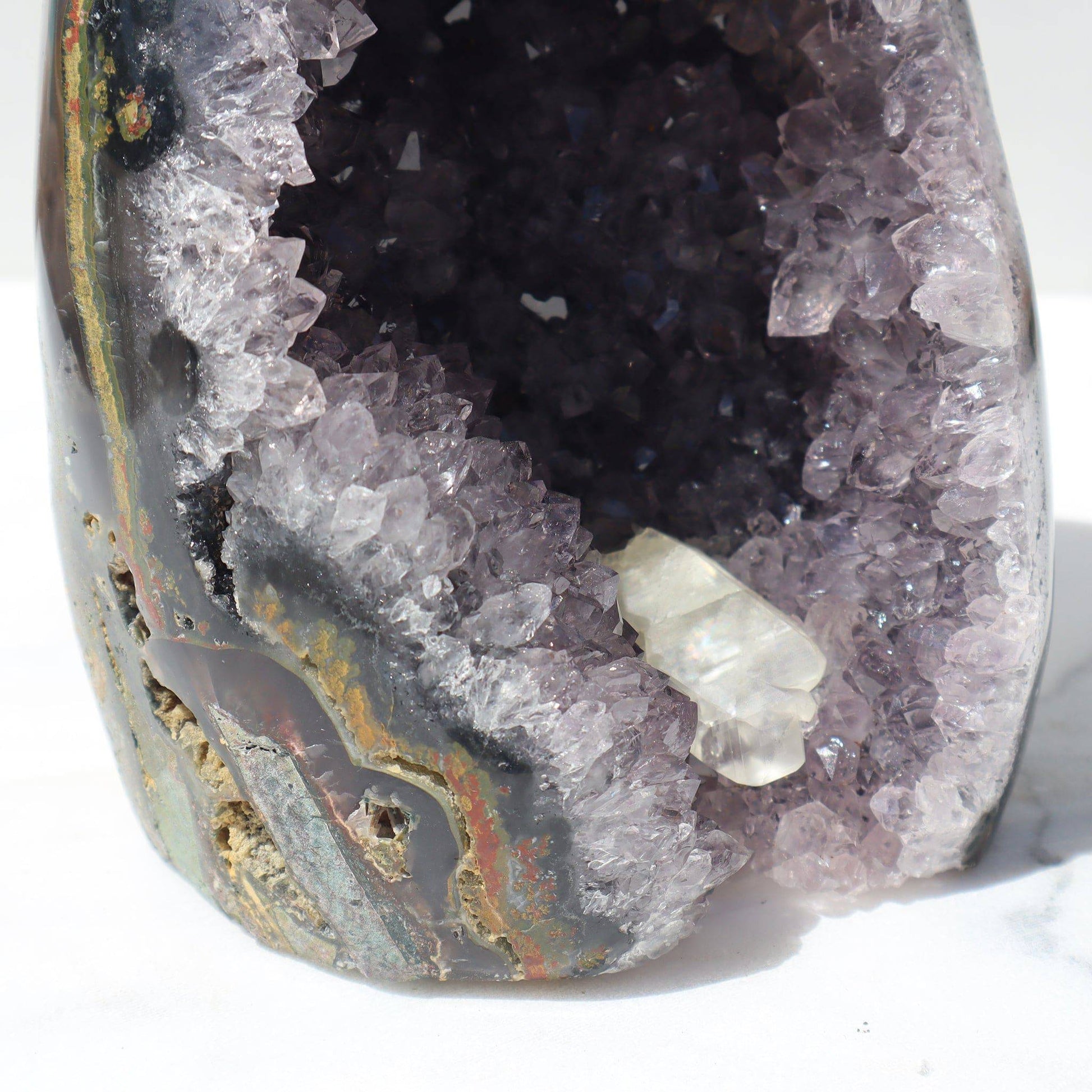 Rare Agate Colors and Mauve Quartz - Deepest Earth