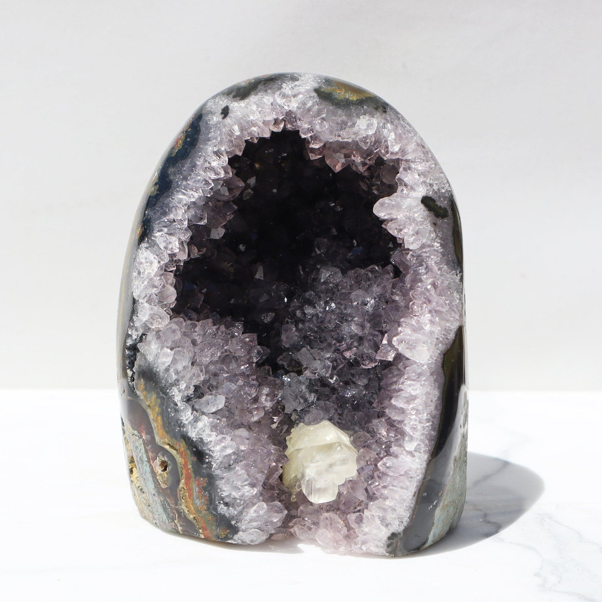 Rare Agate Colors and Mauve Quartz - Deepest Earth