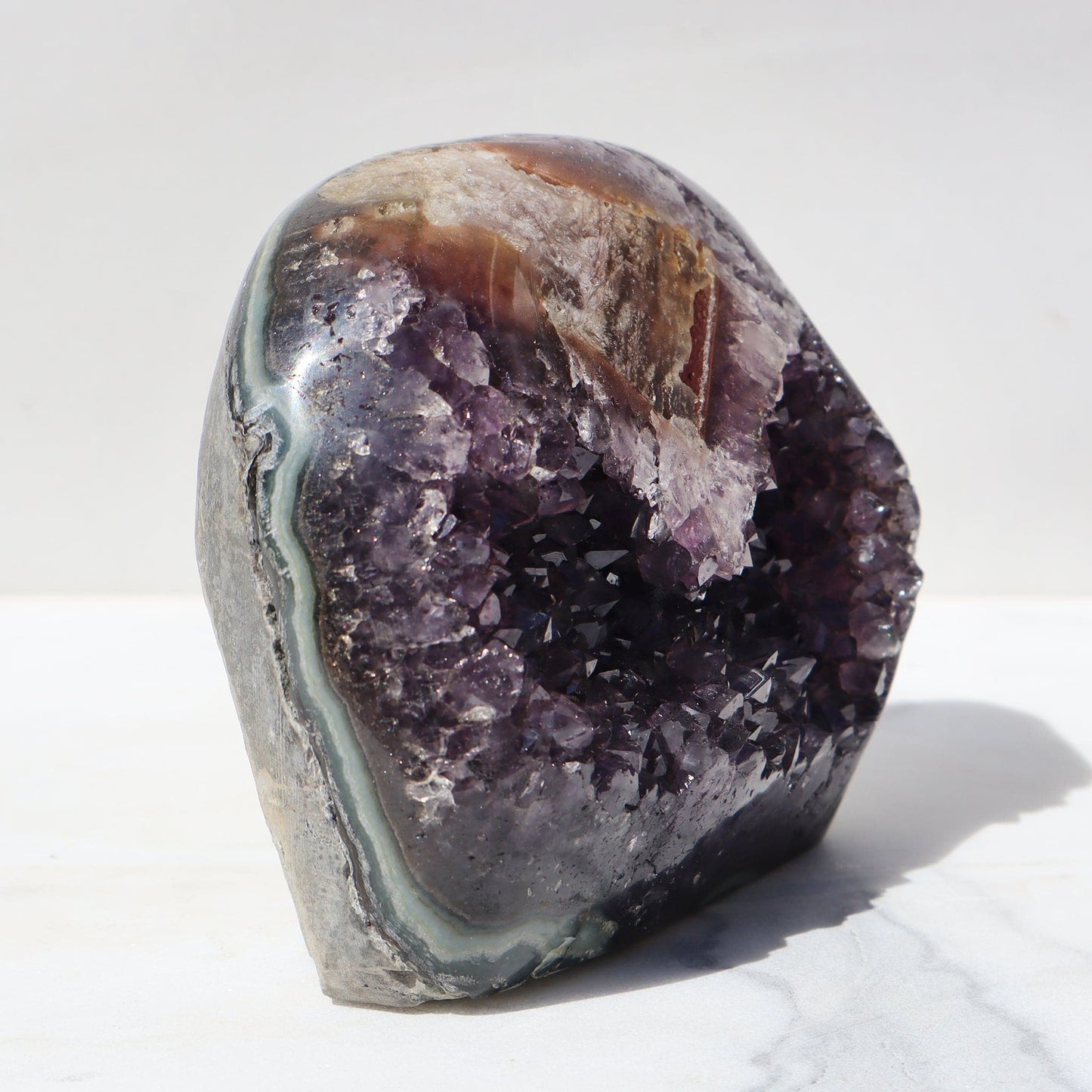 Frosty Crystal Amethyst Masterpiece - Deepest Earth