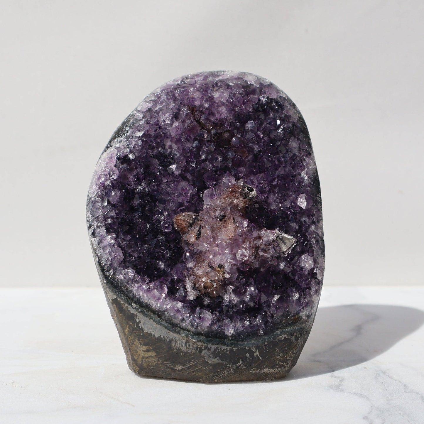 Seastar Center Mineral Decor Amethyst Quartz Mineral for sale from Uruguay - Deepest Earth