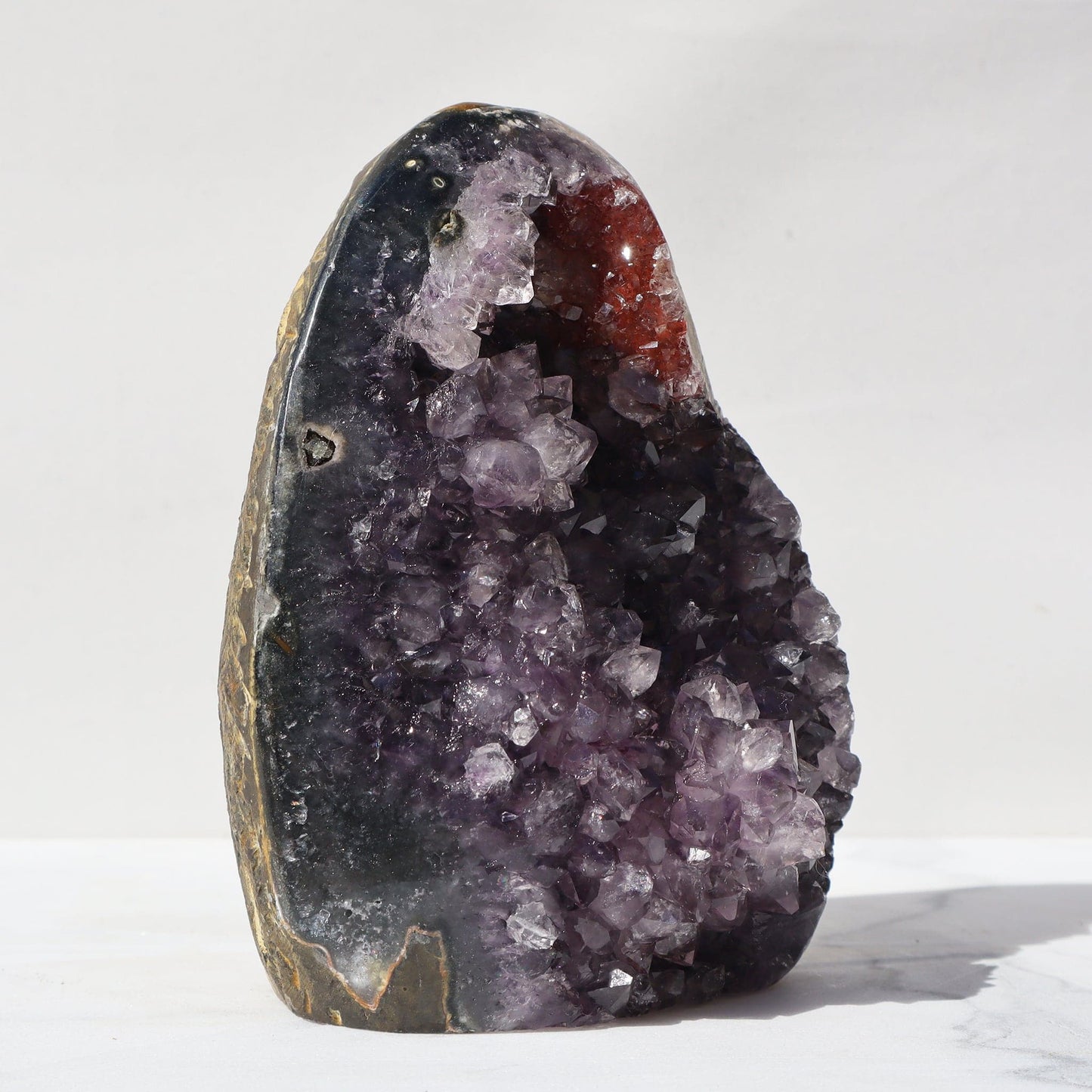 Red Hematite Quartz Formation - Deepest Earth