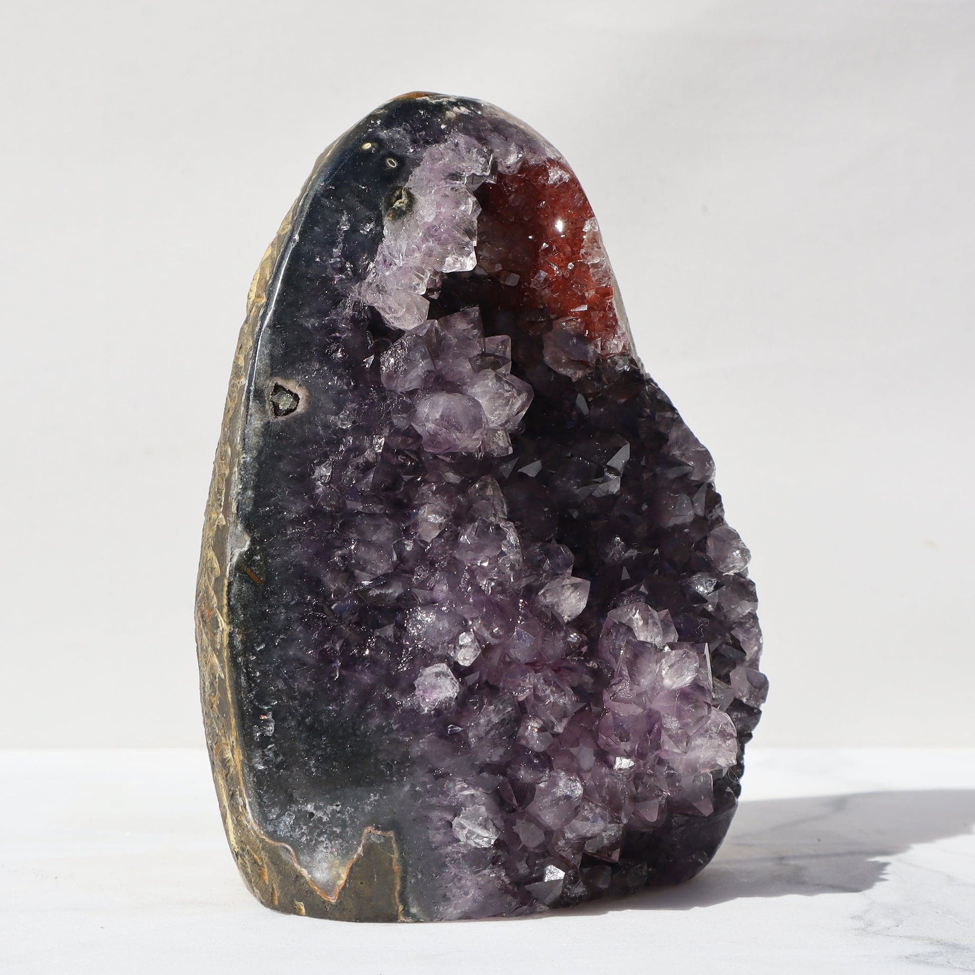 Red Hematite Quartz Formation - Deepest Earth