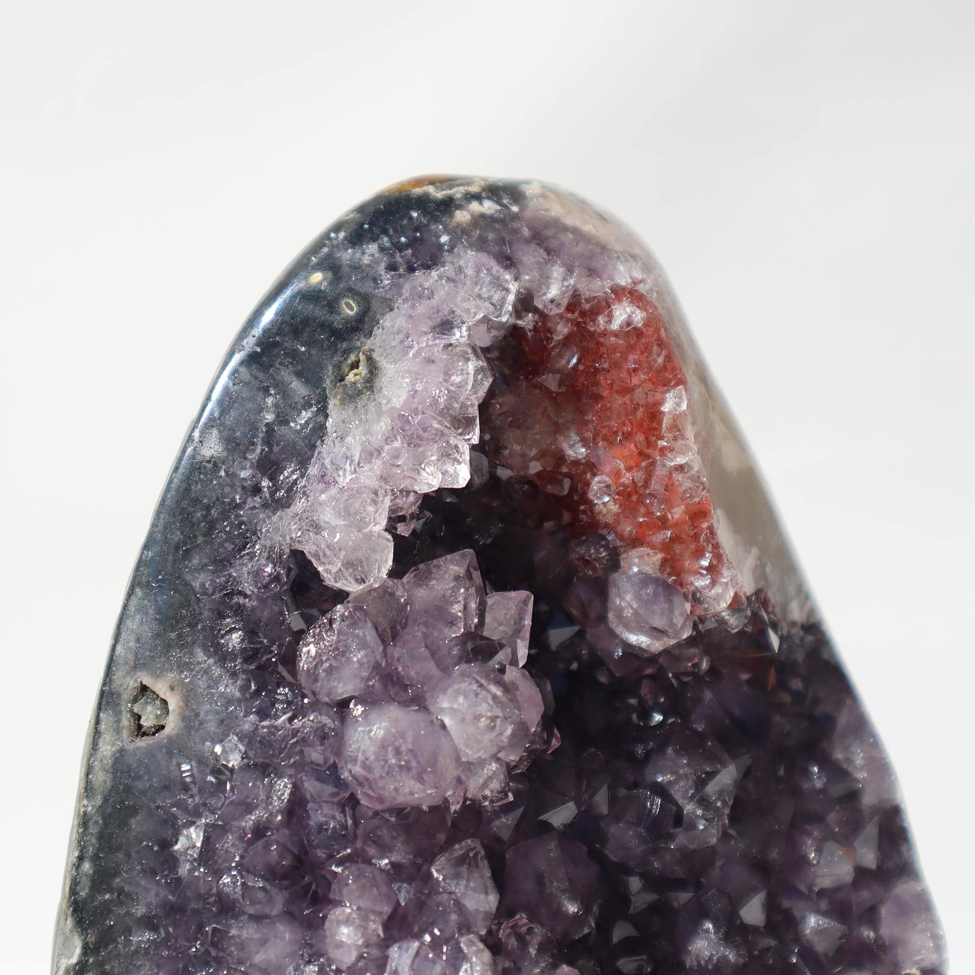 Red Hematite Quartz Formation - Deepest Earth