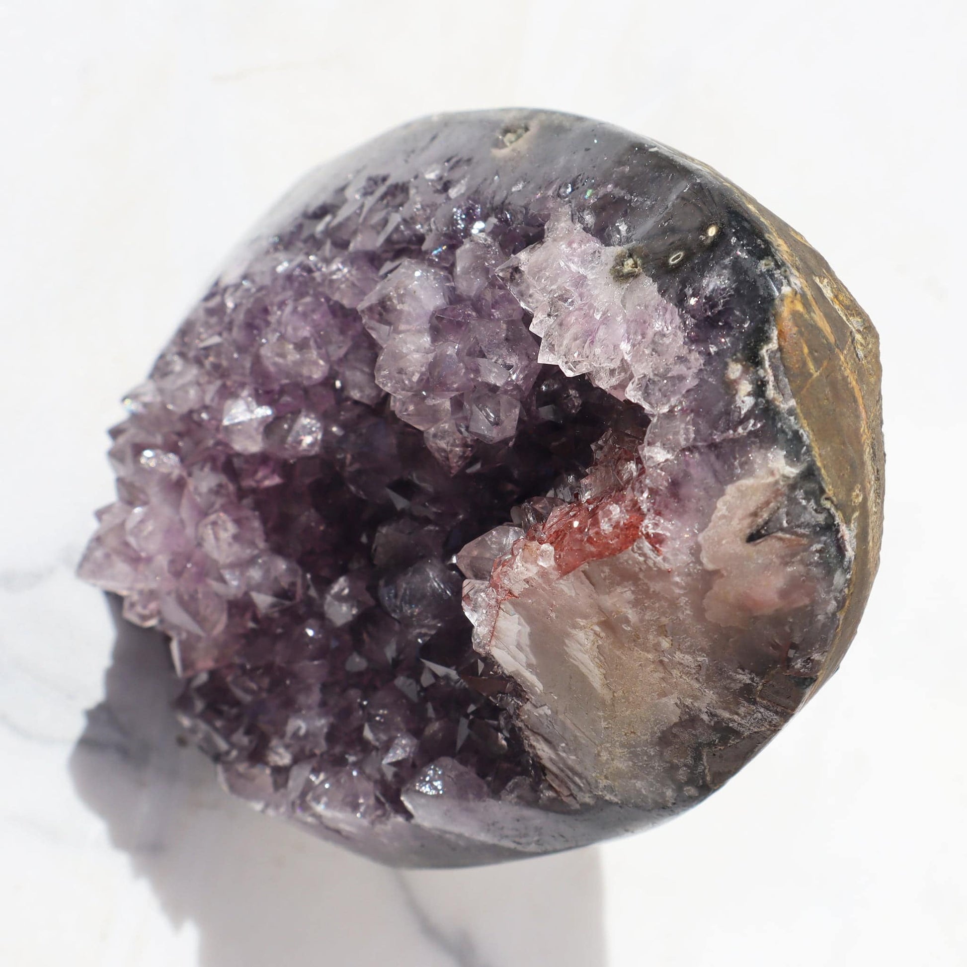 Red Hematite Quartz Formation - Deepest Earth