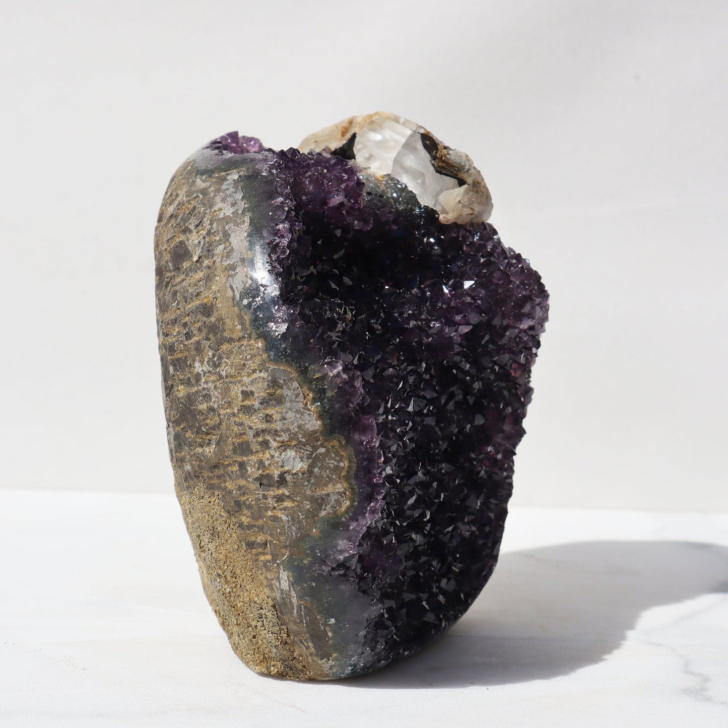 Rare Amethyst Geode - Zen Meditation - From Uruguay for sale - Deepest Earth