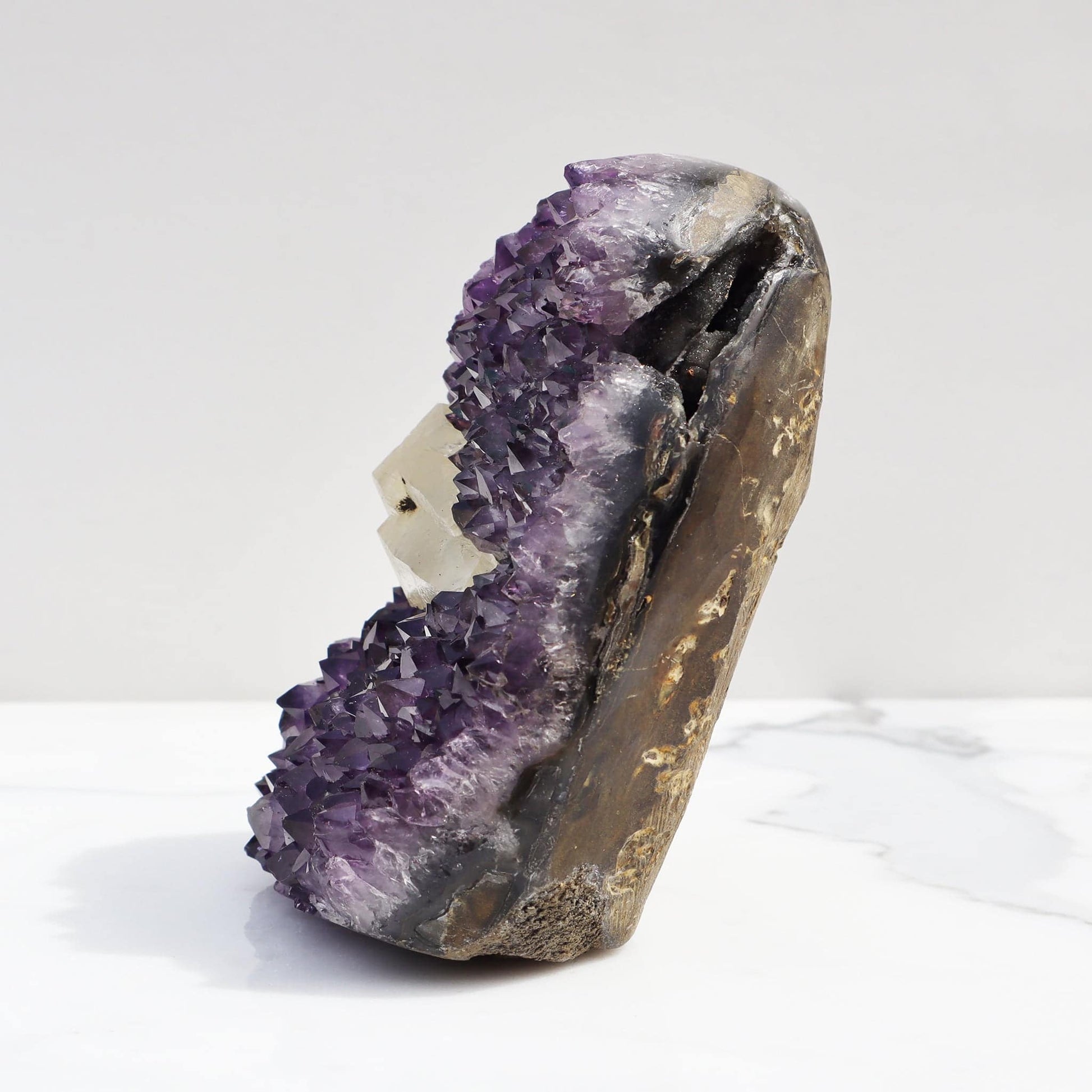 Rare geode amethyst large calcite - Deepest Earth