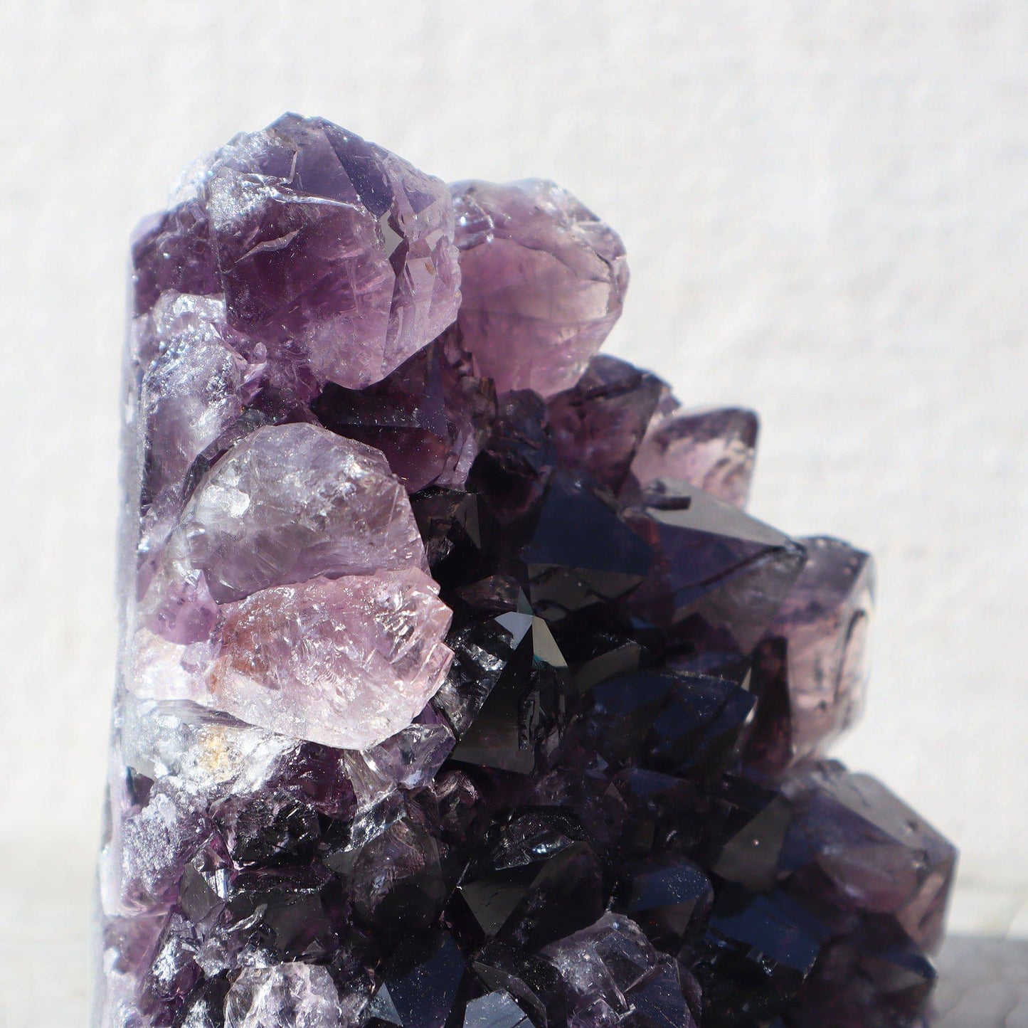Primal raw large crystals cluster unpolished blue agate - Deepest Earth