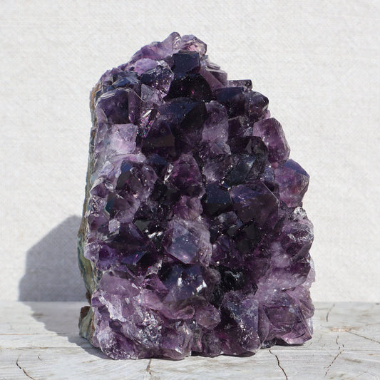 RUSTIC natural art decor amethyst quartz large crystals from Uruguay - Deepest Earth