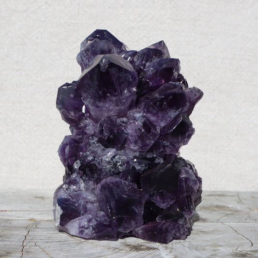 SOHO HOUSE raw mineral cluster large crystal peaks, sale, Uruguay - Deepest Earth