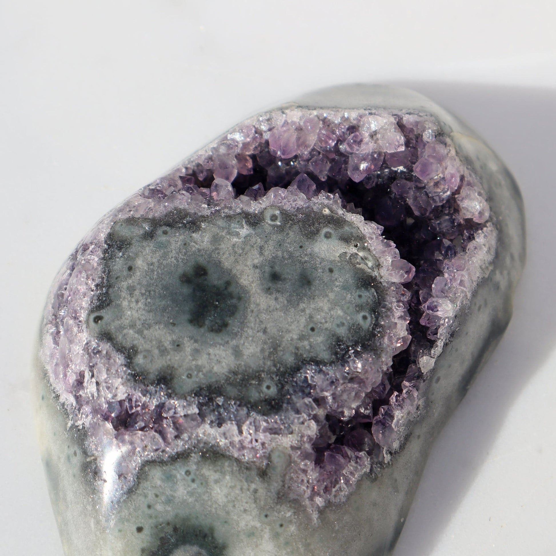 CRYSTAL RARE LAVENDER QUARTZ STALACTITES CLUSTER