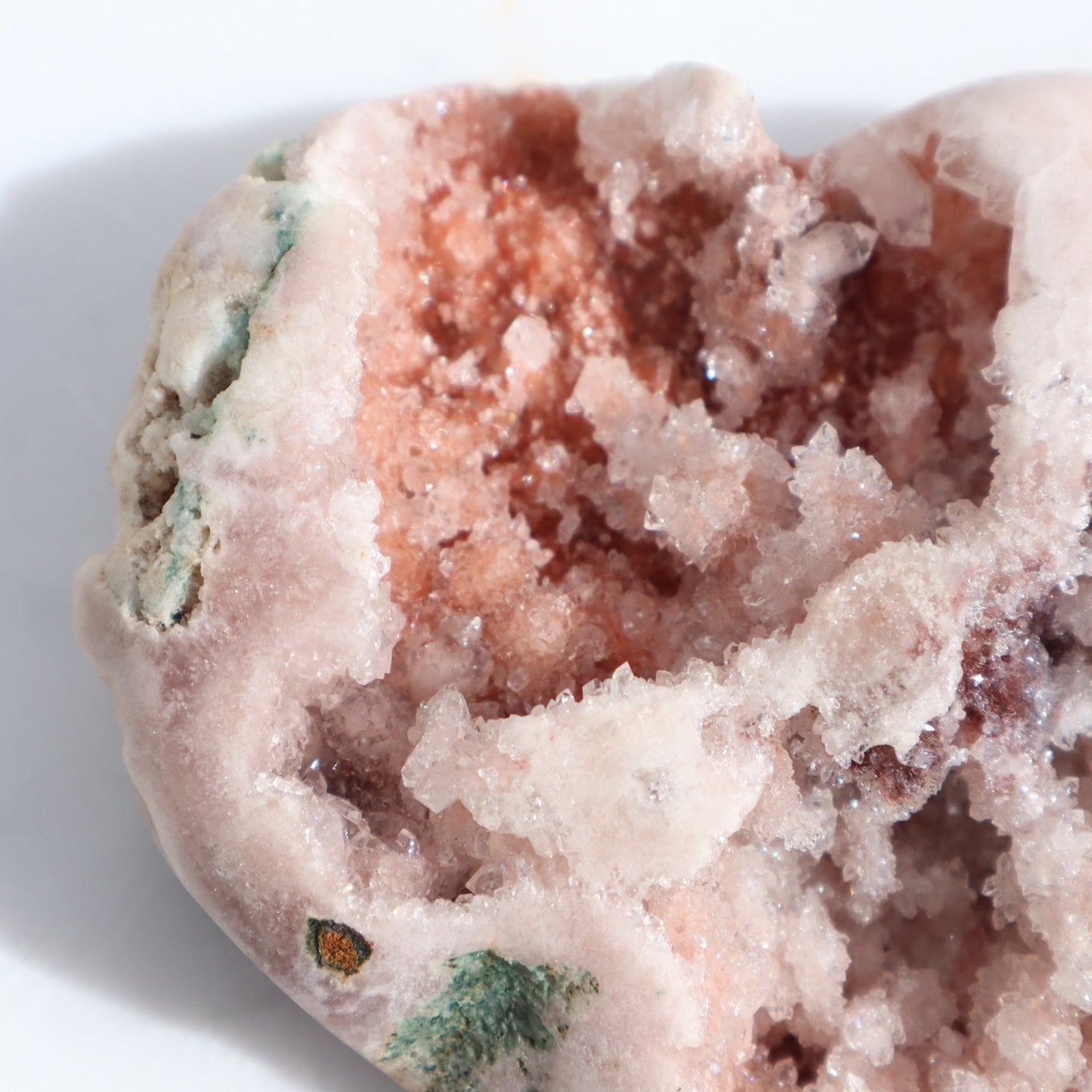 Rare Pink Amethyst Heart Geode Brazil - [deepest_earth]