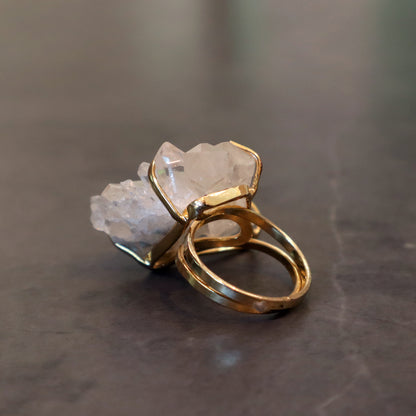 Quartz Crystals Ring