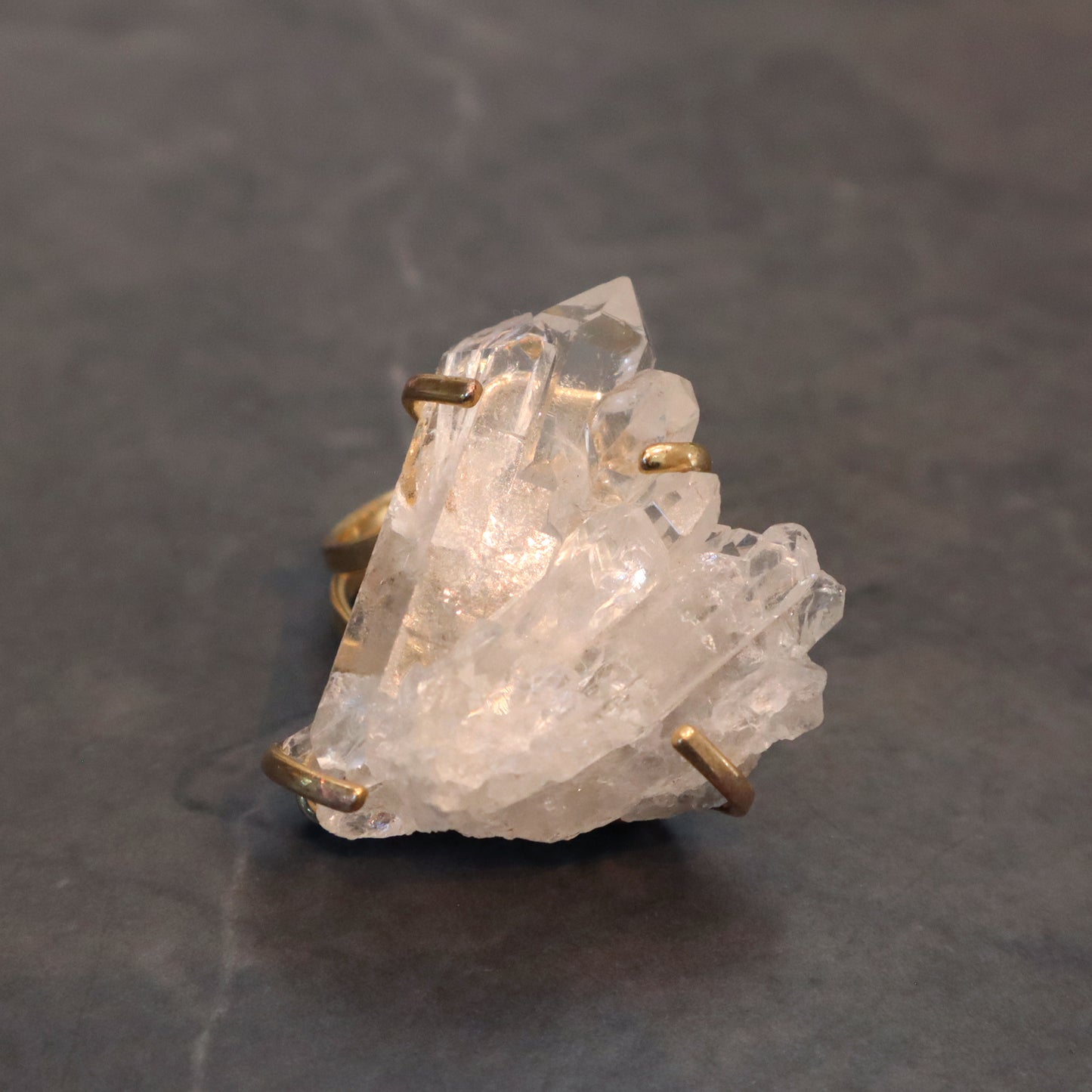 Quartz Crystals Ring