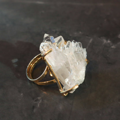 Quartz Crystals Ring