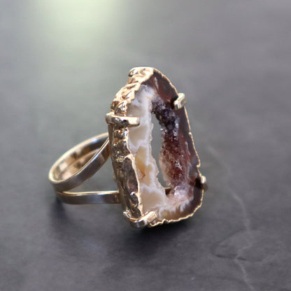 Geode Druzy Ring