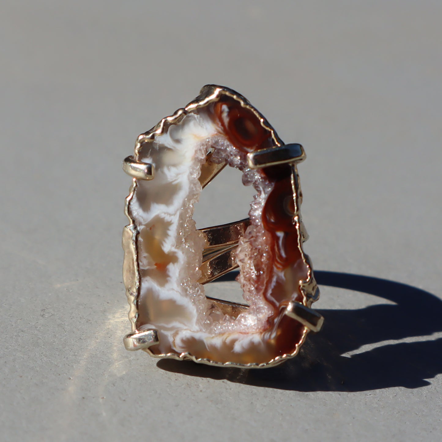 Geode Druzy Ring