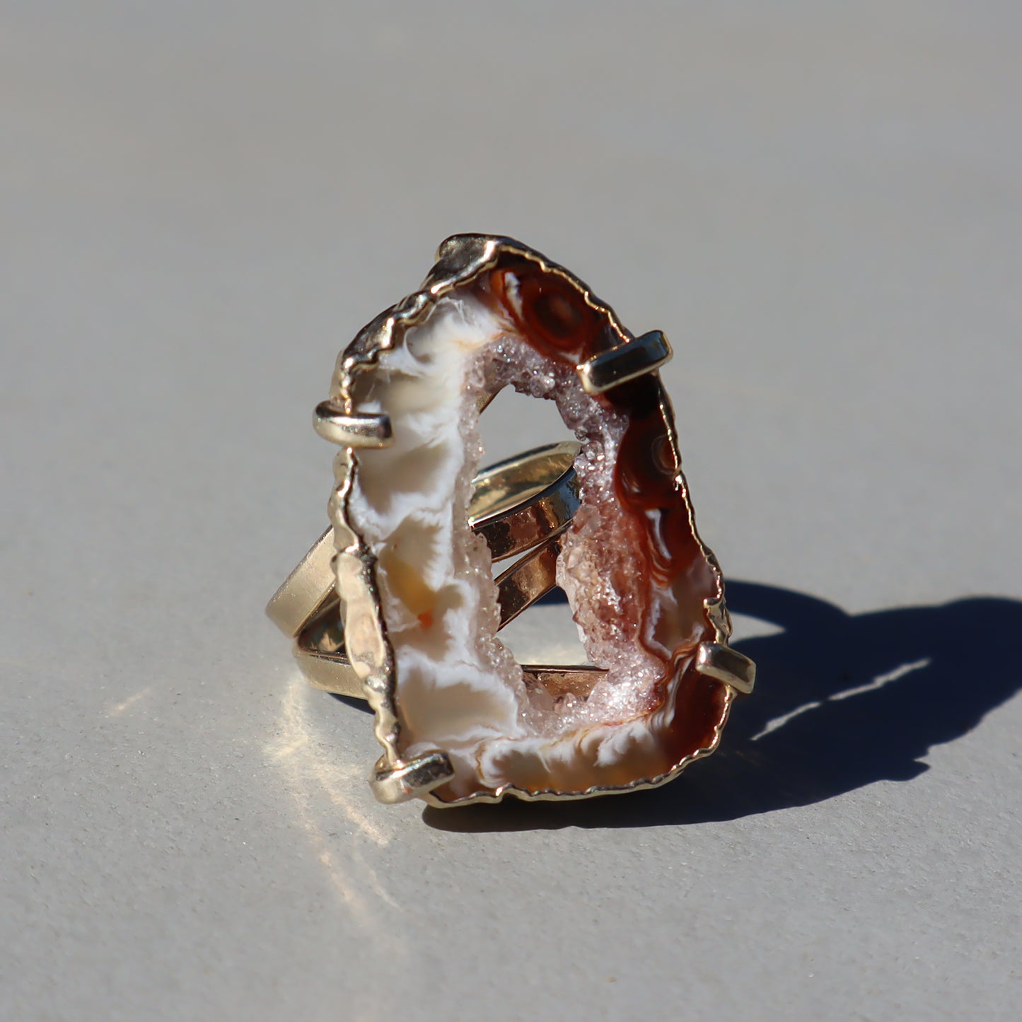 Geode Druzy Ring