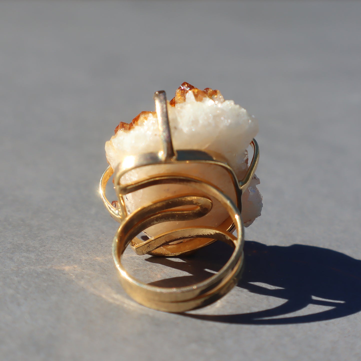 Freeform Citrine Ring