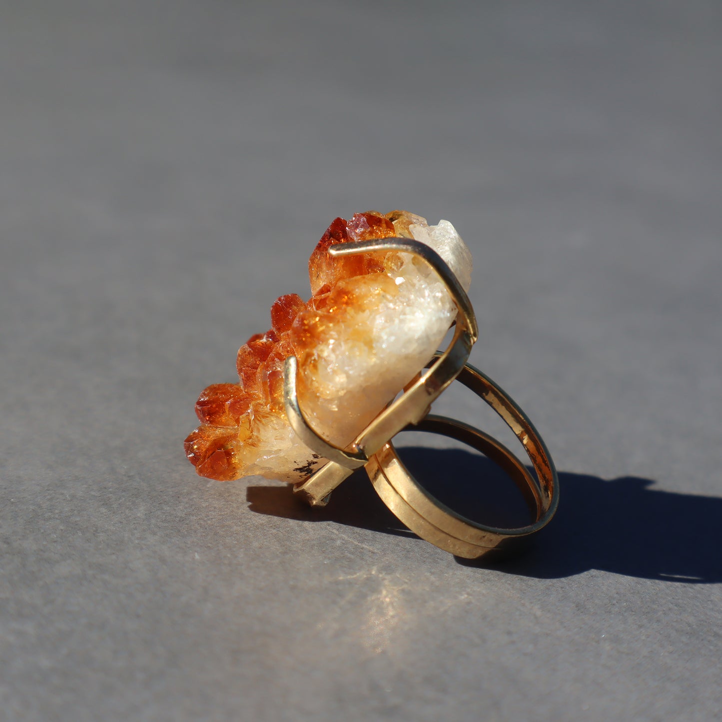 Freeform Citrine Ring