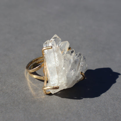 Quartz Crystals Ring