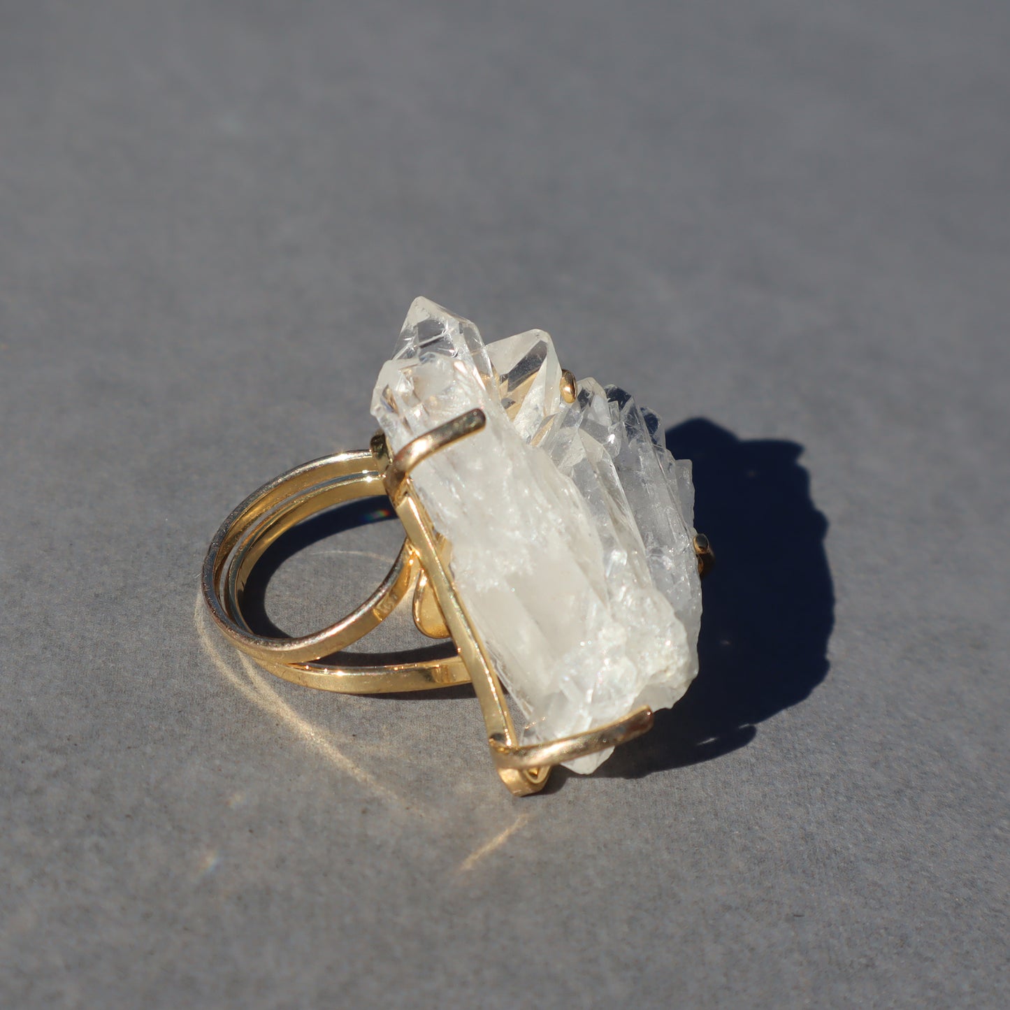 Quartz Crystals Ring