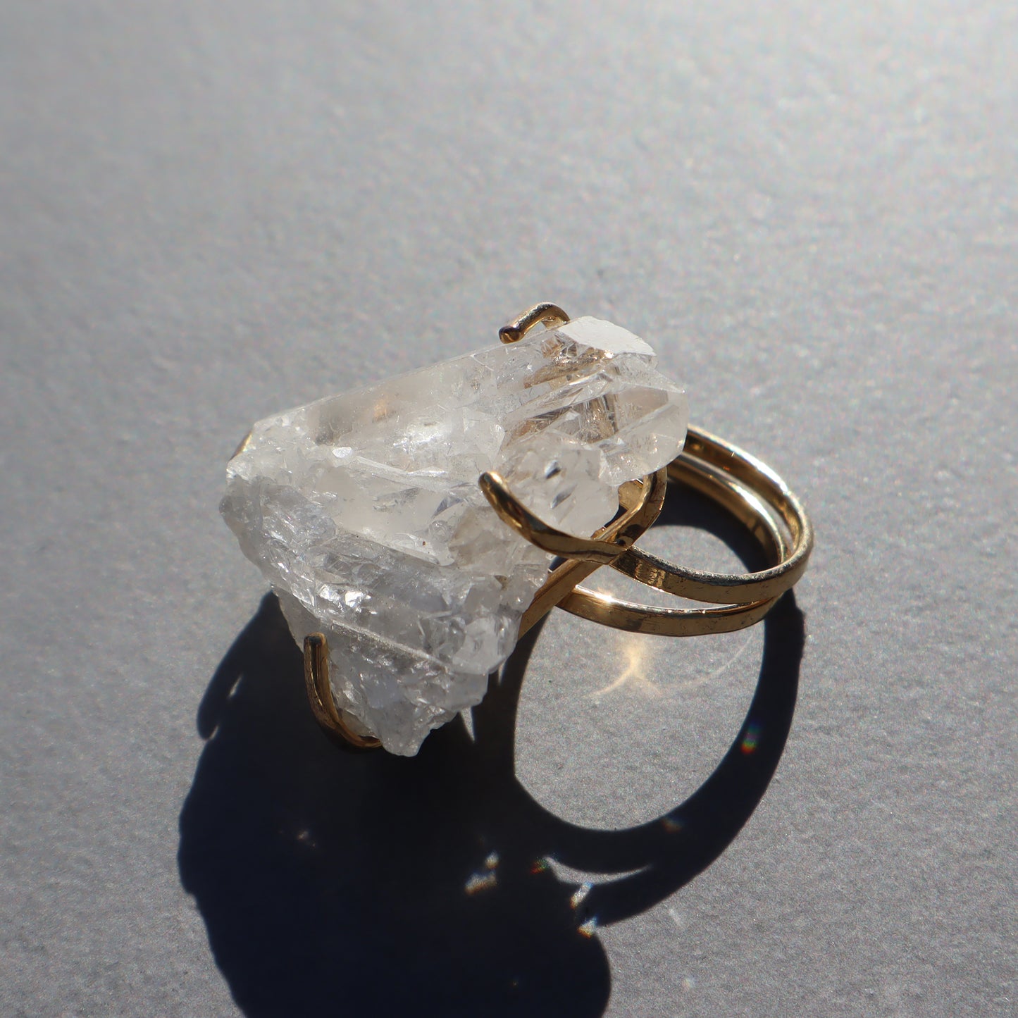 Quartz Crystals Ring