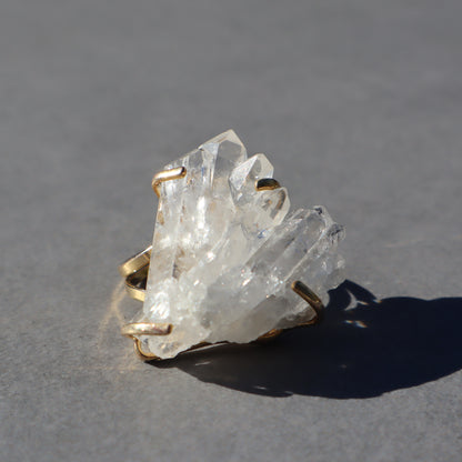 Quartz Crystals Ring