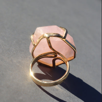 Rose Quartz Ring