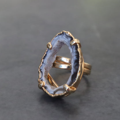 Druzy Geode Ring